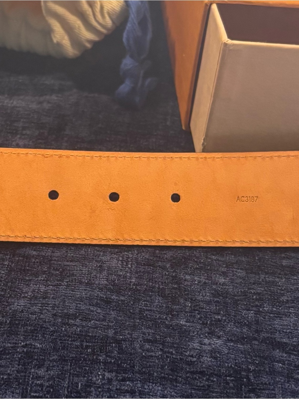 Louis Vuitton Brown Monogram Belt with Gold LV Buckle - Picture 8 of 13